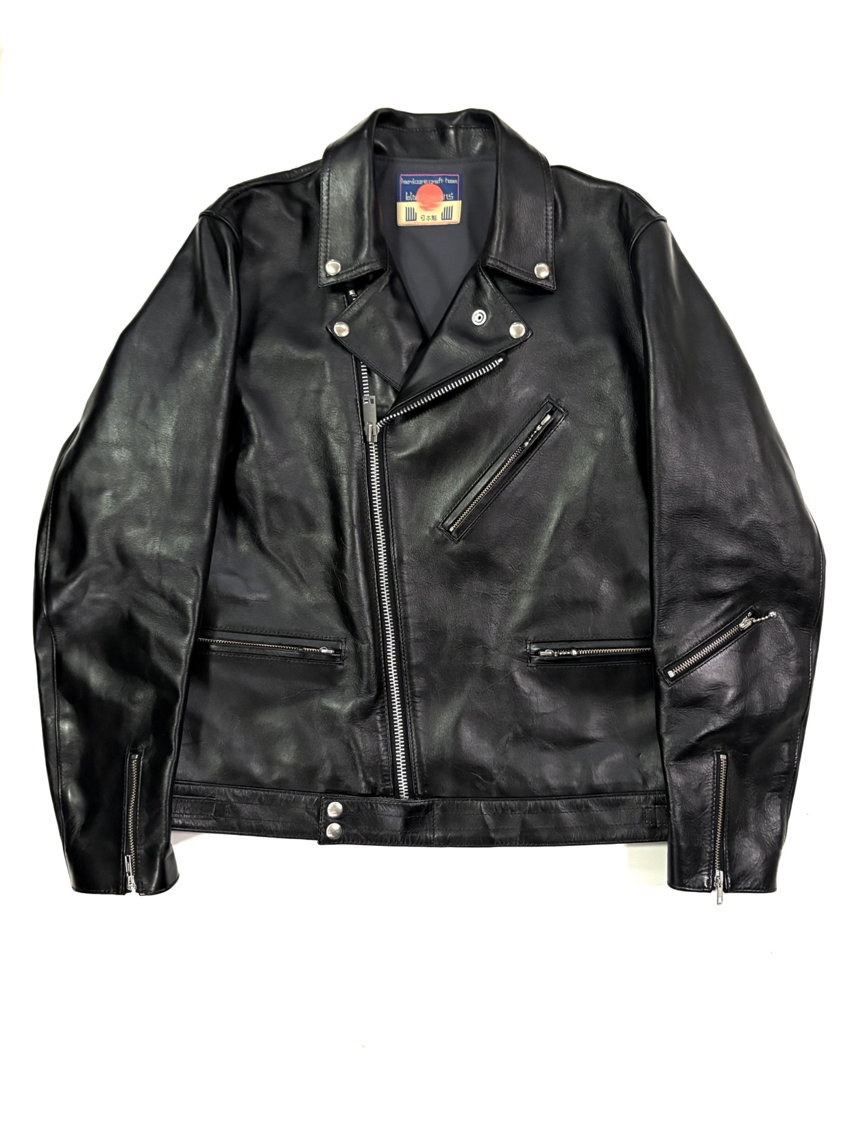 945-81TJ418-1　Front Tab Detail Motorcycle Jacket
